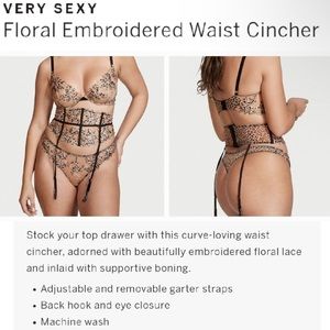 VS Floral Waist Corset!